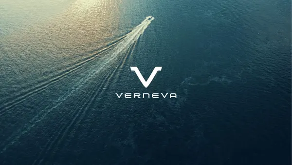 Verneva logotype for electric boat motor startup
