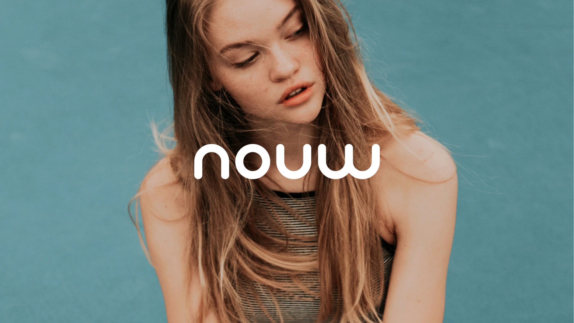 Nouw logotype in modern typography for Swedish blog platform