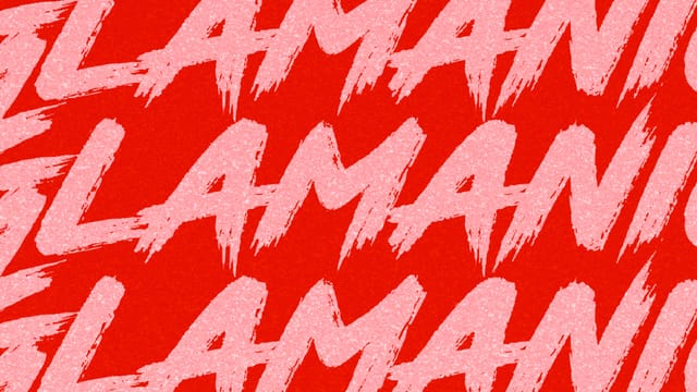 Glamanic brand identity with logo and visual elements for beauty community