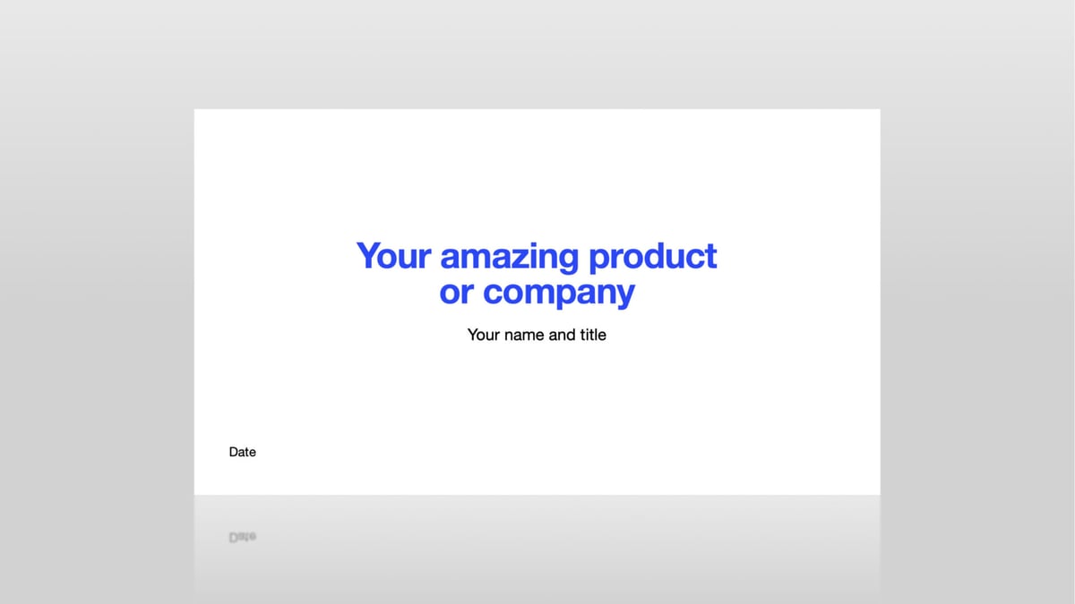Get a free pitch deck template for your perfect pitch