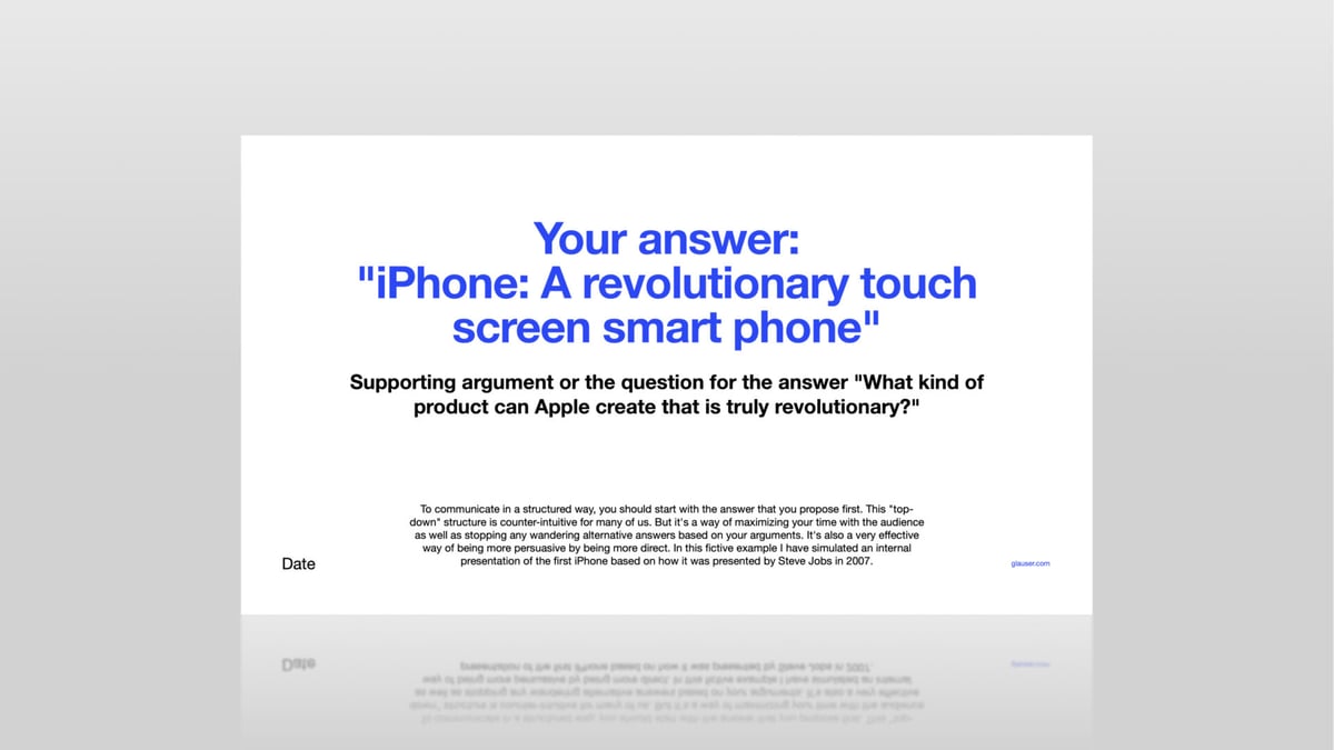 Get the Pyramid Principle presentation template for free