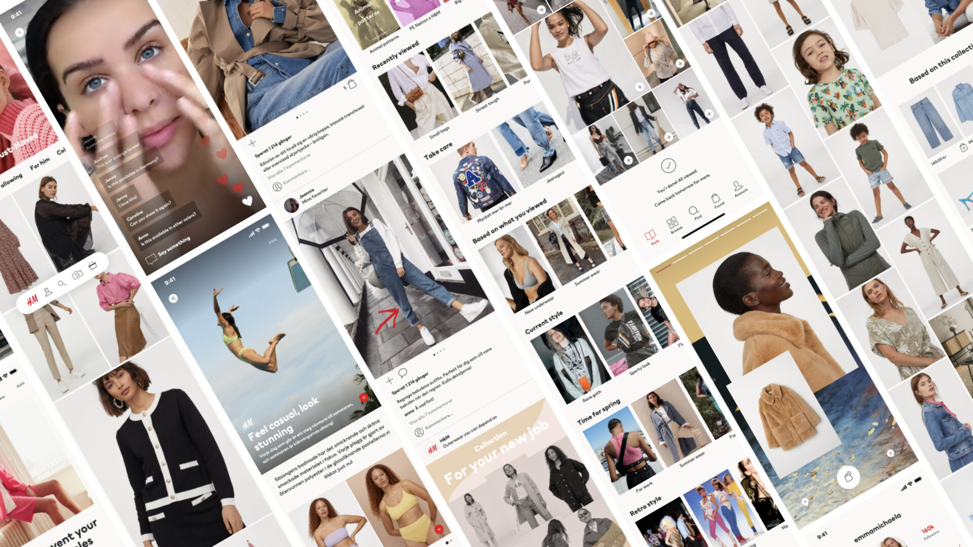 Explorations on how the future of shopping fashion could work.